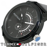 Tommy Hilfiger Denim Quartz Black Dial Black Leather Strap Watch for Men - 1791479 Buy Now By Tommy Hilfiger