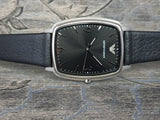 Emporio Armani Epsilon Quartz Black Dial Black Leather Strap Watch For Men - AR2490 Buy Now By Emporio Armani