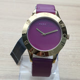 Marc Jacobs Blade Purple Dial Purple Leather Strap Watch for Women - MBM1203 Buy Now By Marc Jacobs