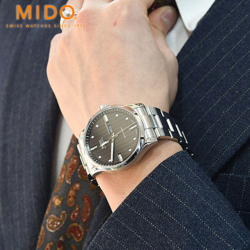 Mido Multifort Automatic Gray Dial Silver Steel Strap Watch For Men - M005.430.11.061.80 Buy Now By Mido