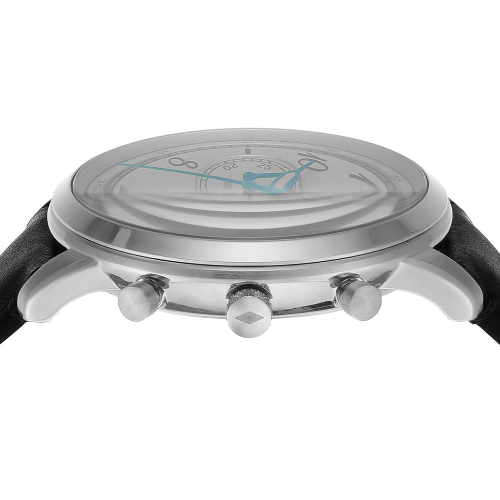 Fossil Neutra Chronograph White Dial Black Leather Strap Watch for Men - FS6023 Buy Now By Fossil