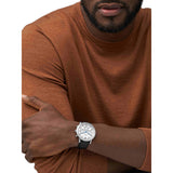 Fossil Neutra Chronograph White Dial Black Leather Strap Watch for Men - FS6023 Buy Now By Fossil