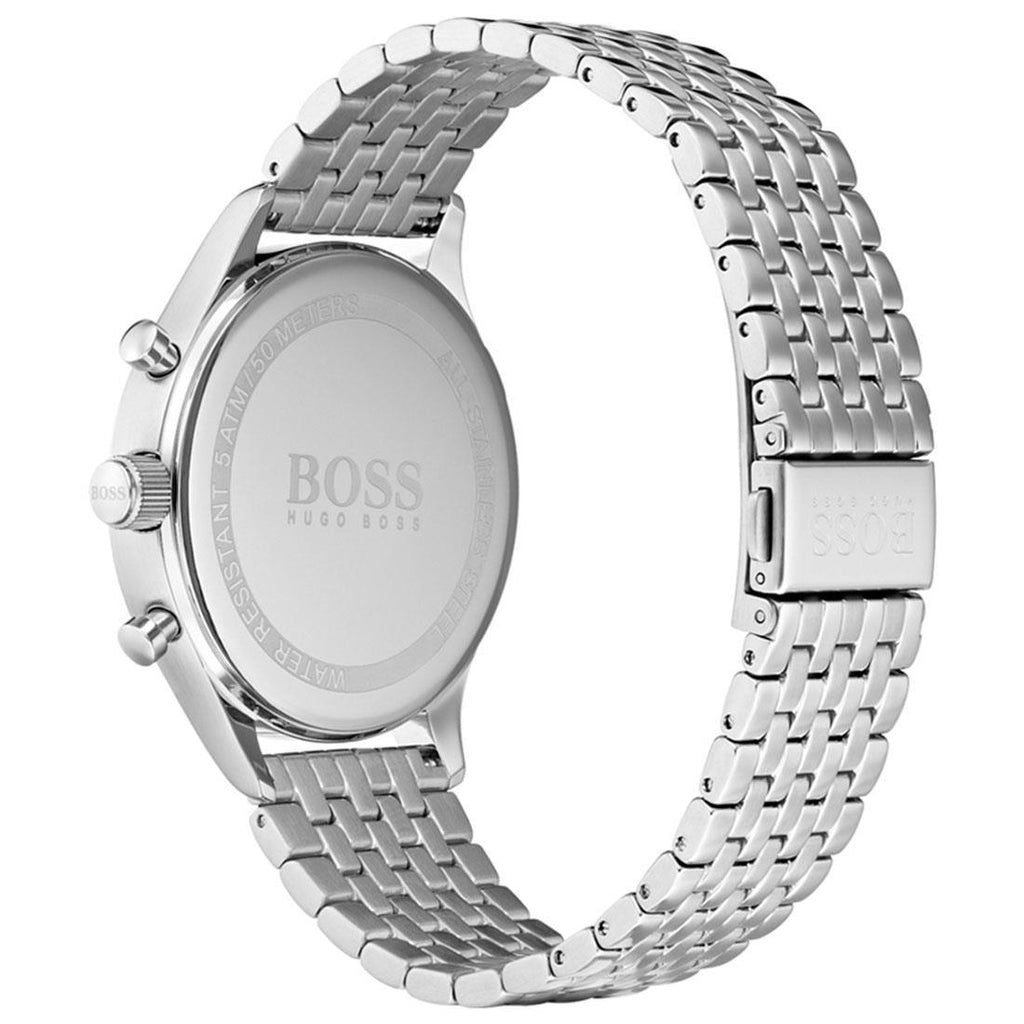 Hugo Boss Companion Blue Dial Silver Steel Strap Watch for Men - 1513653 Buy Now By Hugo Boss
