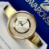 Swarovski Crystalline Bracelet White Dial Gold Steel Strap Watch for Women - 5269253 Buy Now By Swarovski