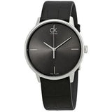 Calvin Klein Accent Black Dial Black Leather Strap Watch for Men - K2Y2X1C3 Buy Now By Calvin Klein