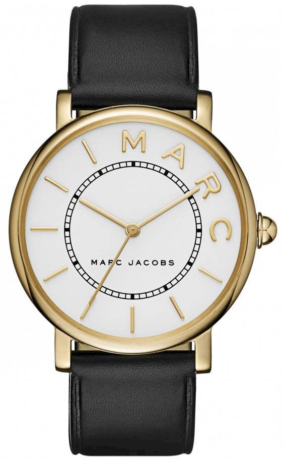 Marc Jacobs Roxy White Dial Black Leather Strap Watch for Women - MJ1532 Buy Now By Marc Jacobs