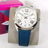 Fossil Cecile White Dial Blue Leather Strap Watch for Women - AM4531 Buy Now By Fossil