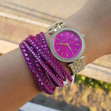 Michael Kors Darci Pink Dial Gold Steel Strap Watch for Women - MK3444 Buy Now By Michael Kors