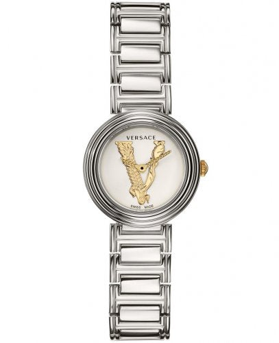 Versace Virtus Quartz White Dial Silver Steel Strap Watch For Women - VET300621 Buy Now By Versace