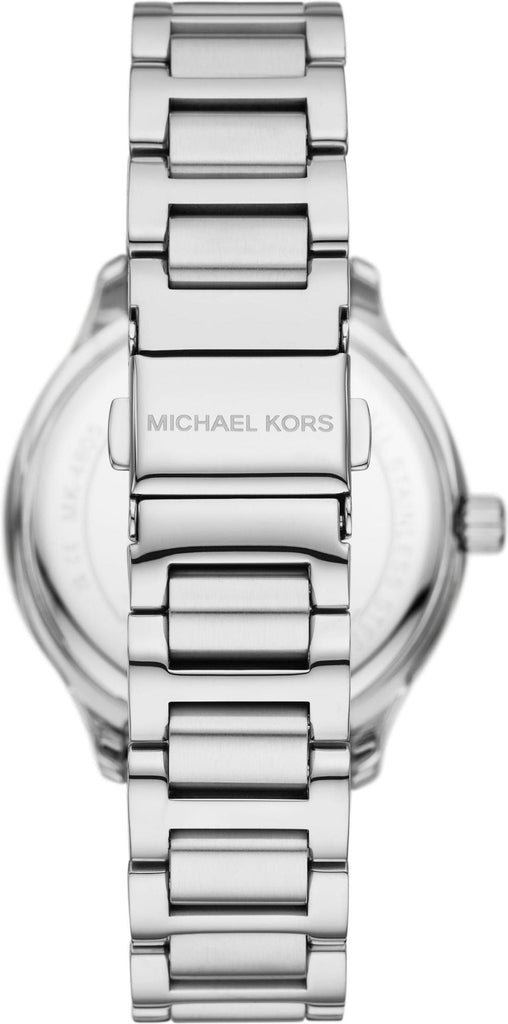 Michael Kors Sage Three-Hand White Dial Silver Steel Strap Watch for Women - MK4807 Buy Now By Michael Kors