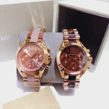 Michael Kors Bradshaw Chronograph Brown Dial Two Tone Steel Strap Watch For Women - MK5944 Buy Now By Michael Kors