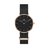 Daniel Wellington Classic Petite Cornwall Black Dial Black NATO Strap Watch For Women - DW00100215 Buy Now By Daniel Wellington