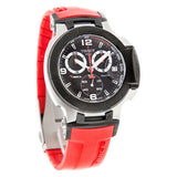 Tissot T Race Chronograph Black Dial Red Rubber Strap Watch for Men - T048.417.27.057.01 Buy Now By Tissot