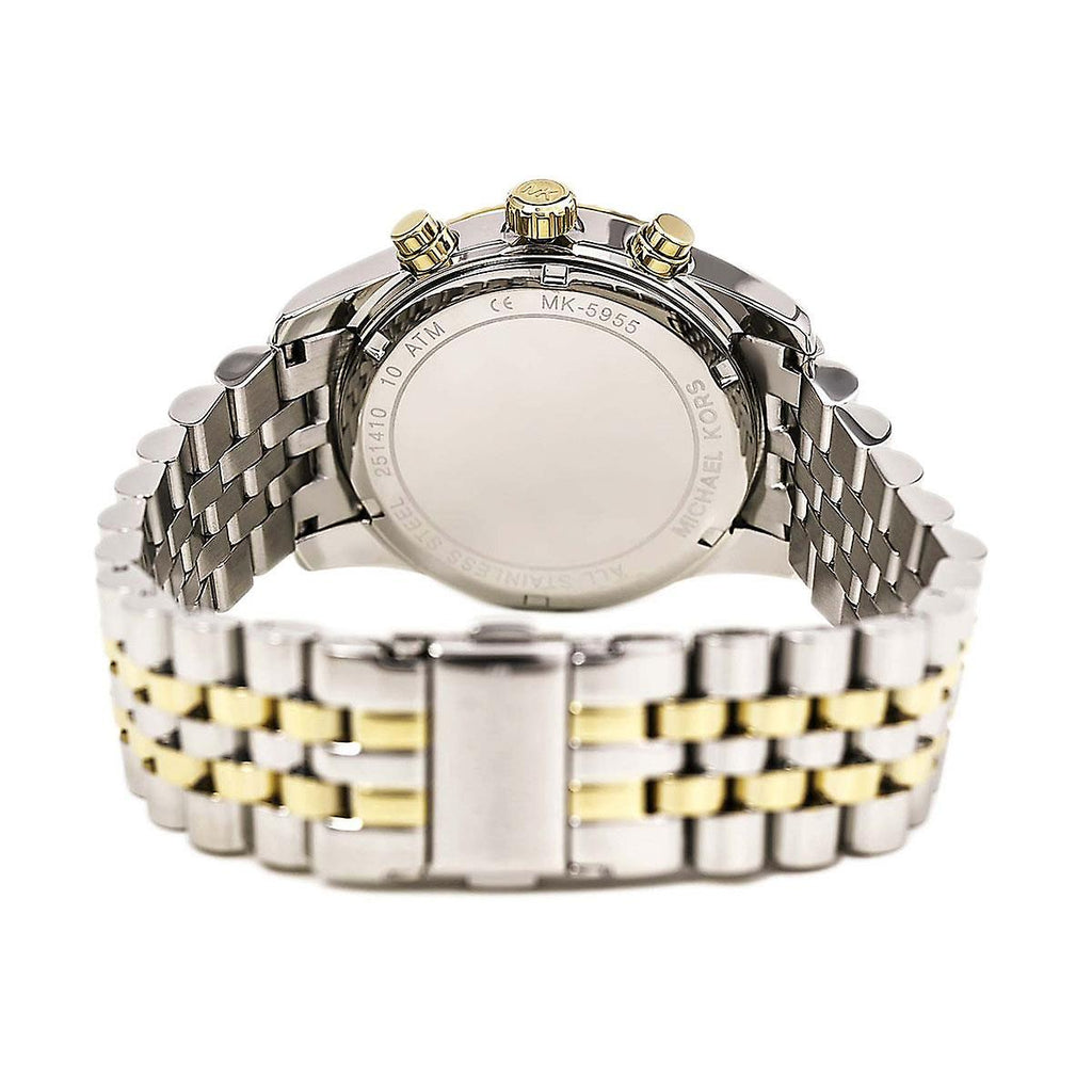 Michael Kors Lexington Silver Dial Two Tone Steel Strap Watch for Women - MK5955 Buy Now By Michael Kors