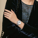 Emporio Armani Gianni T-Bar Automatic Silver Dial Silver Steel Strap Watch For Women - AR60022 Buy Now By Emporio Armani