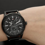 Tommy Hilfiger Austin Black Dial Black Leather Strap Watch for Men - 1791638 Buy Now By Tommy Hilfiger