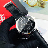 Tissot T One Automatic Black Dial Black Leather Strap Watch For Men - T038.430.16.057.00 Buy Now By Tissot