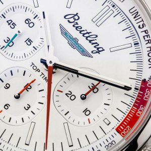 Breitling Top Time B01 Ford Thunderbird White Dial Red Leather Strap Watch for Men - AB01766A1A1X1 Buy Now By Breitling