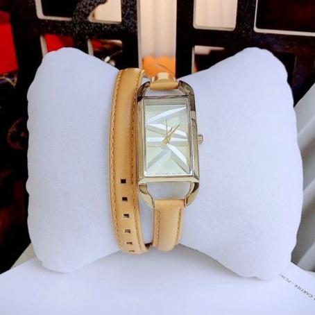 Michael Kors Empire Three Hand Gold Dial Brown Leather Strap Watch for Women - MK4721 Buy Now By Michael Kors