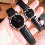 Movado Museum Black Dial Black Leather Strap Watch For Men - 2100002 Buy Now By Movado