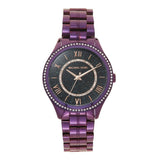 Michael Kors Lauryn Black Dial Purple Steel Strap Watch for Women - MK3724 Buy Now By Michael Kors