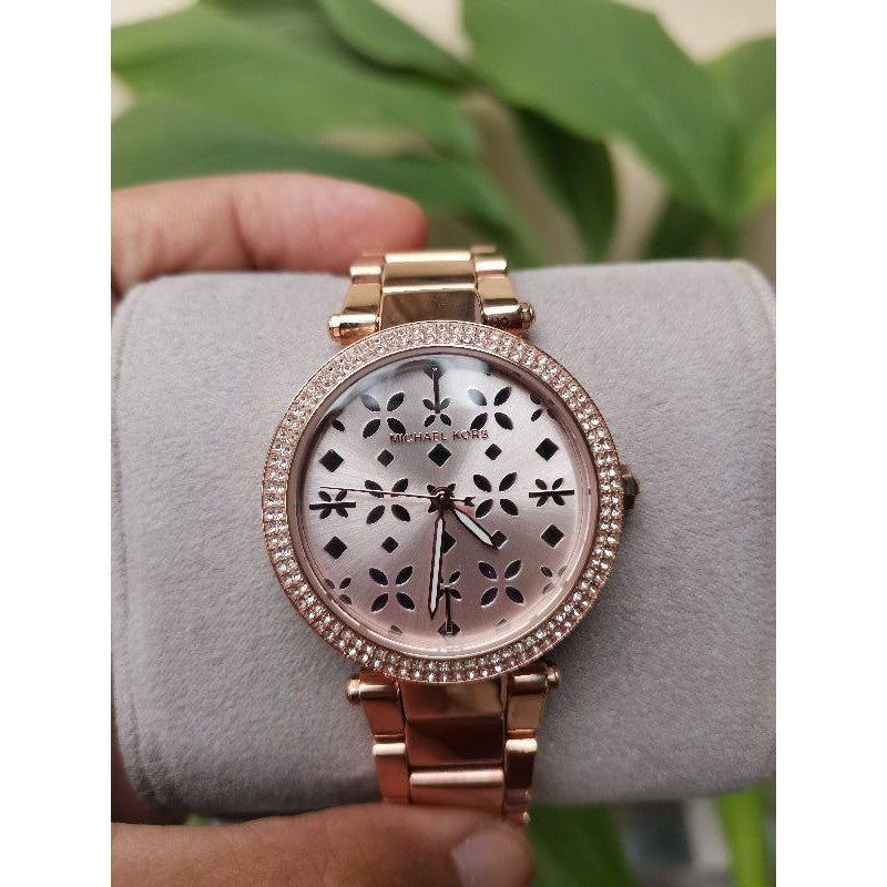 Michael Kors Parker Rose Gold Dial Steel Strap Watch for Women - MK6470 Buy Now By Michael Kors