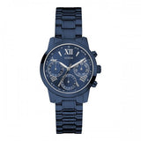 Guess F14 Chronograph Analog Blue Dial Blue Steel Strap Watch For Women - W0448L5 Buy Now By Guess