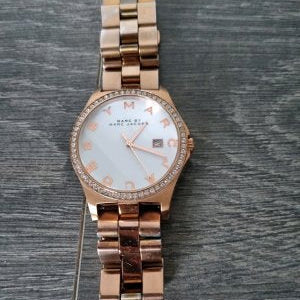 Marc Jacobs Henry Diamonds White Dial Rose Gold Steel Strap Watch for Women - MBM3079 Buy Now By Marc Jacobs