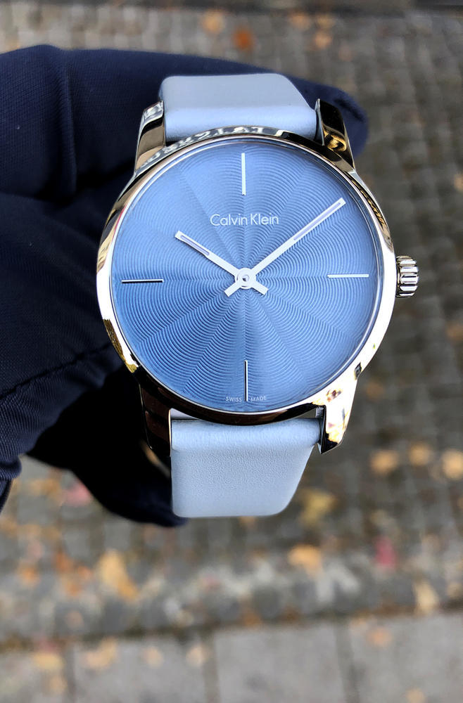 Calvin Klein City Blue Dial Blue Leather Strap Watch for Women - K2G231VN Buy Now By Calvin Klein