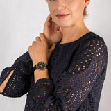 Michael Kors Pyper Black Dial Black Leather Strap Watch For Women - MK2747 Buy Now By Michael Kors