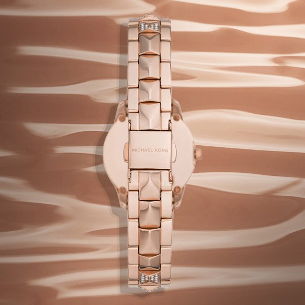 Michael Kors Runway Mother of Pearl Dial Rose Gold Steel Strap Watch For Women - MK6856 Buy Now By Michael Kors
