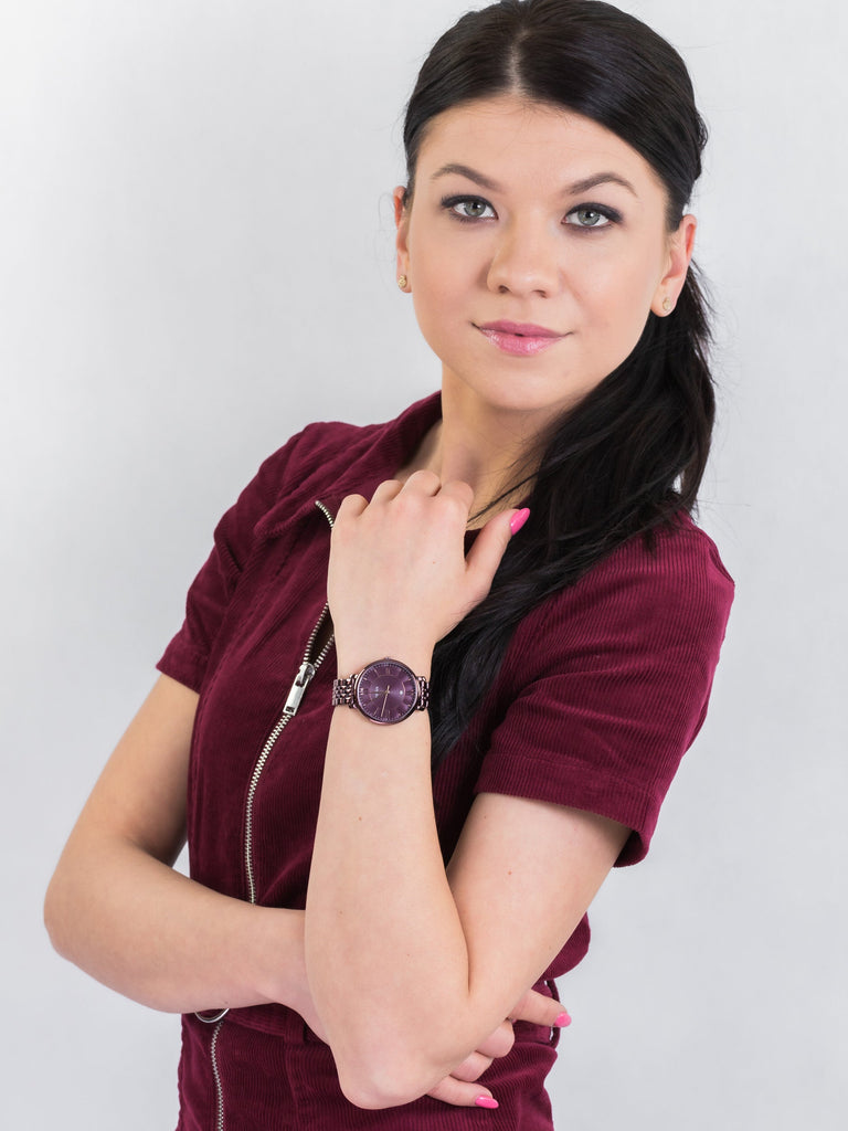 Fossil Jacqueline Brown Dial Brown Steel Strap Watch for Women - ES4100 Buy Now By Fossil