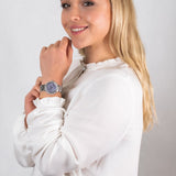 Michael Kors Taryn Mother of Pearl Purple Dial Silver Steel Strap Watch For Women - MK6562 Buy Now By Michael Kors