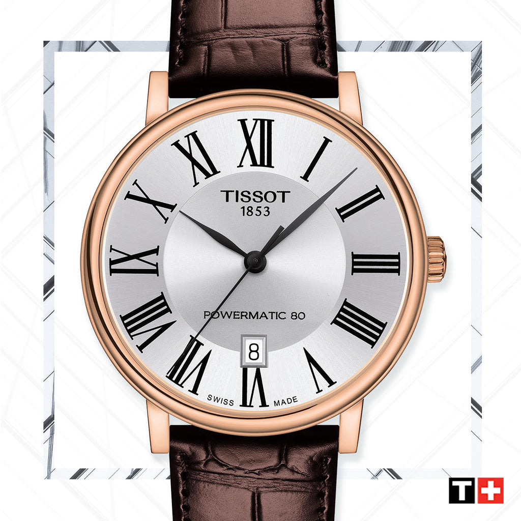 Tissot Carson Premium Lady Silver Dial Brown Leather Strap Watch For Women - T122.210.36.033.00 Buy Now By Tissot