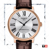 Tissot Carson Premium Lady Silver Dial Brown Leather Strap Watch For Women - T122.210.36.033.00 Buy Now By Tissot
