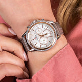 Tommy Hilfiger Ari Diamonds White Dial Grey Leather Strap Watch for Women - 1781980 Buy Now By Tommy Hilfiger