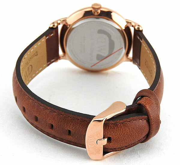 Daniel Wellington Dapper St Mawes White Dial Brown Leather Strap Watch For Women - DW00100091 Buy Now By Daniel Wellington