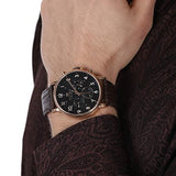 Tommy Hilfiger Daniel Black Dial Brown Leather Strap Watch for Men - 1710379 Buy Now By Tommy Hilfiger