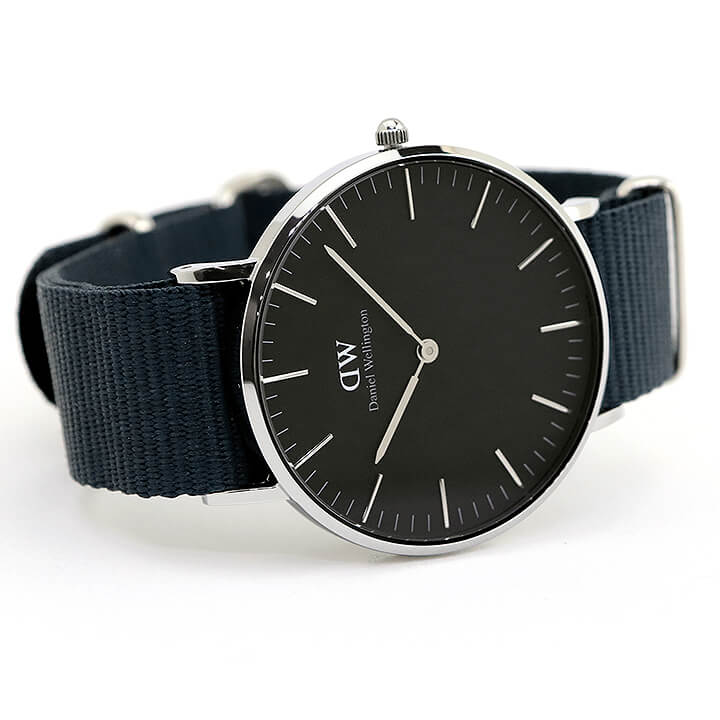 Daniel Wellington Classic Bayswater Black Dial Black NATO Strap Watch For Women - DW00100282 Buy Now By Daniel Wellington