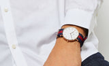 Daniel Wellington Classic Oxford White Dial Two Tone NATO Strap Watch For Men - DW00100001 Buy Now By Daniel Wellington