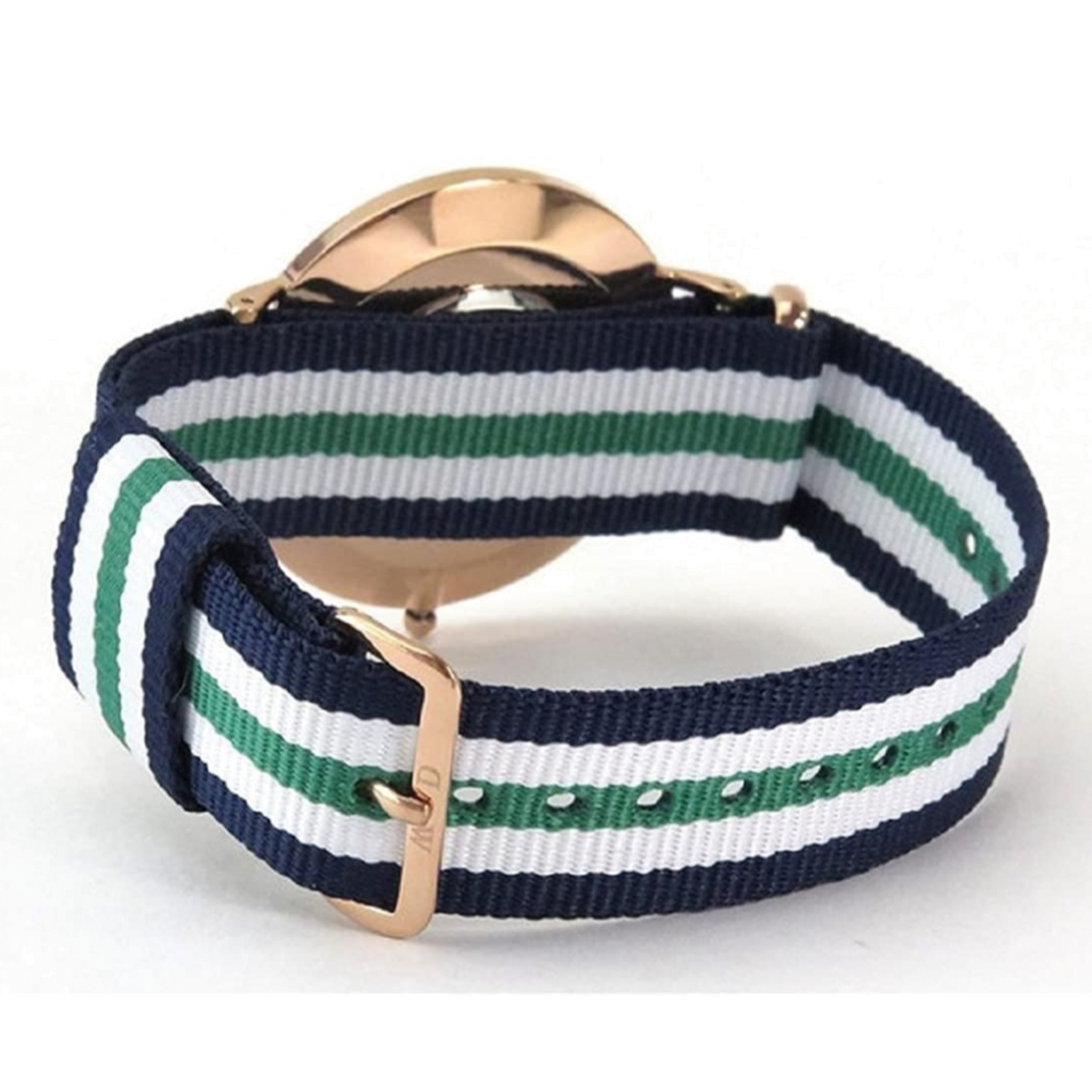 Daniel Wellington Classic Nottingham White Dial Two Tone NATO Strap Watch For Men - 0108DW Buy Now By Daniel Wellington