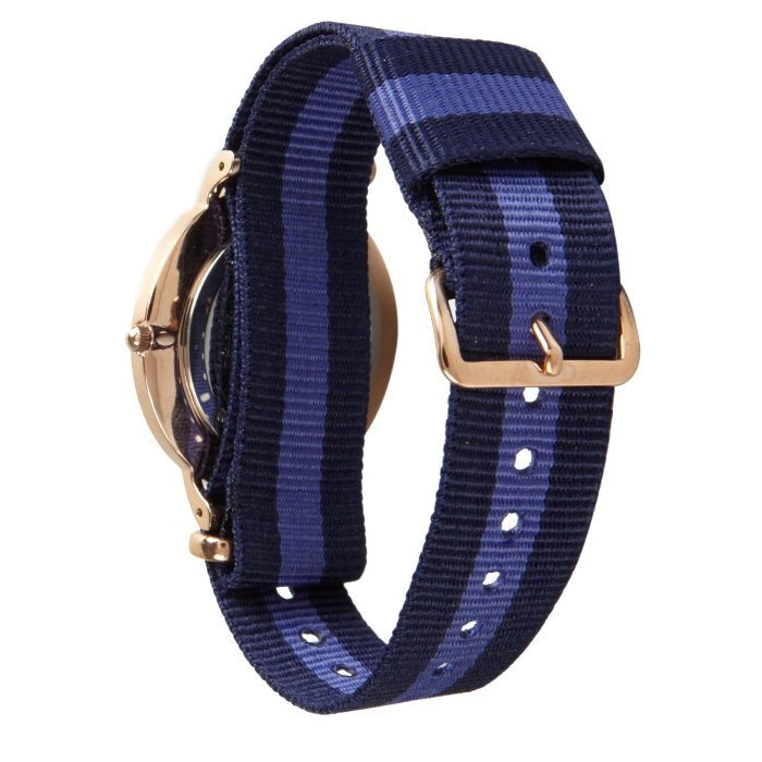 Daniel Wellington Classic Swansea White Dial Two Tone Nylon Strap Watch For Women - 0504DW Buy Now By Daniel Wellington