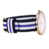 Daniel Wellington Classic Trinity White Dial Three Tone Nylon Strap Watch For Women - 0509DW Buy Now By Daniel Wellington