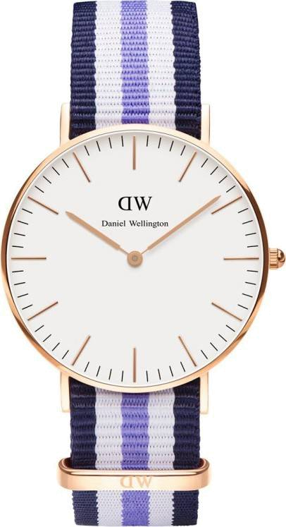 Daniel Wellington Classic Trinity White Dial Three Tone Nylon Strap Watch For Women - 0509DW Buy Now By Daniel Wellington