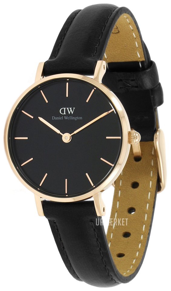 Daniel Wellington Classic Petite Sheffield Black Dial Black Leather Strap Watch For Women - DW00100224 Buy Now By Daniel Wellington