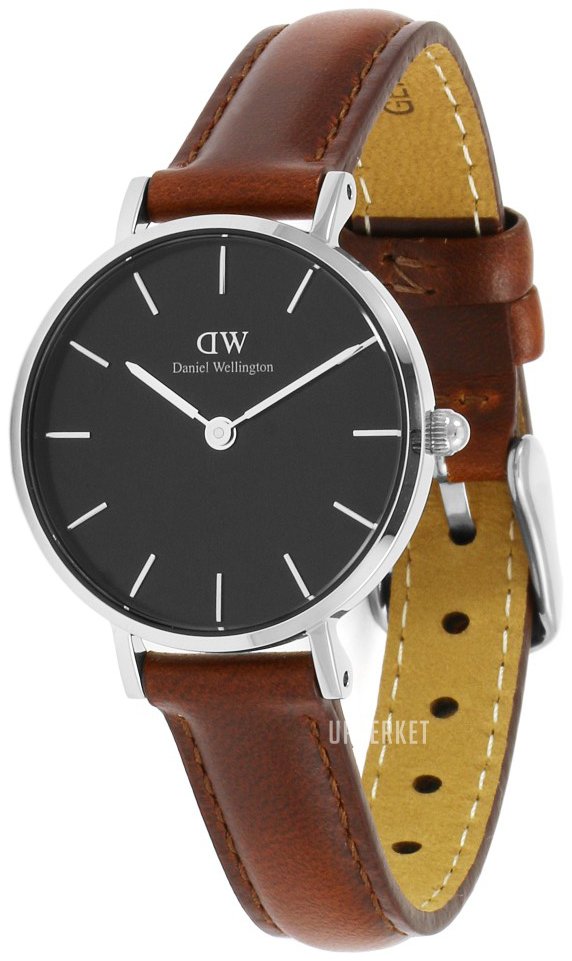 Daniel Wellington Classic Petite St Mawes Black Dial Brown Leather Strap Watch For Women - DW00100237 Buy Now By Daniel Wellington
