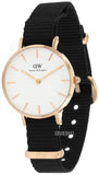 Daniel Wellington Classic Petite Cornwall White Dial Black NATO Strap Watch For Women - DW00100251 Buy Now By Daniel Wellington