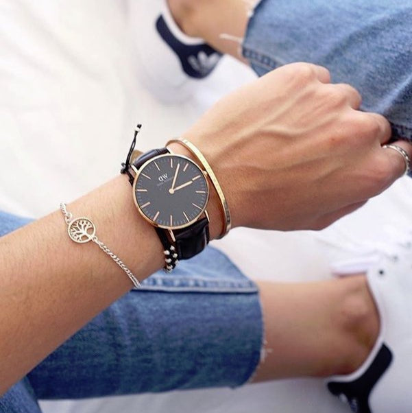 Daniel Wellington Classic Sheffield Black Dial Black Leather Strap Watch For Women - DW00100139 Buy Now By Daniel Wellington