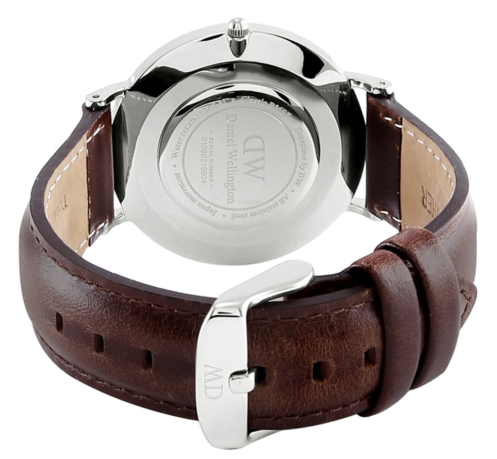 Daniel Wellington Classic Bristol White Dial Brown Leather Strap Watch For Women - DW00100056 Buy Now By Daniel Wellington