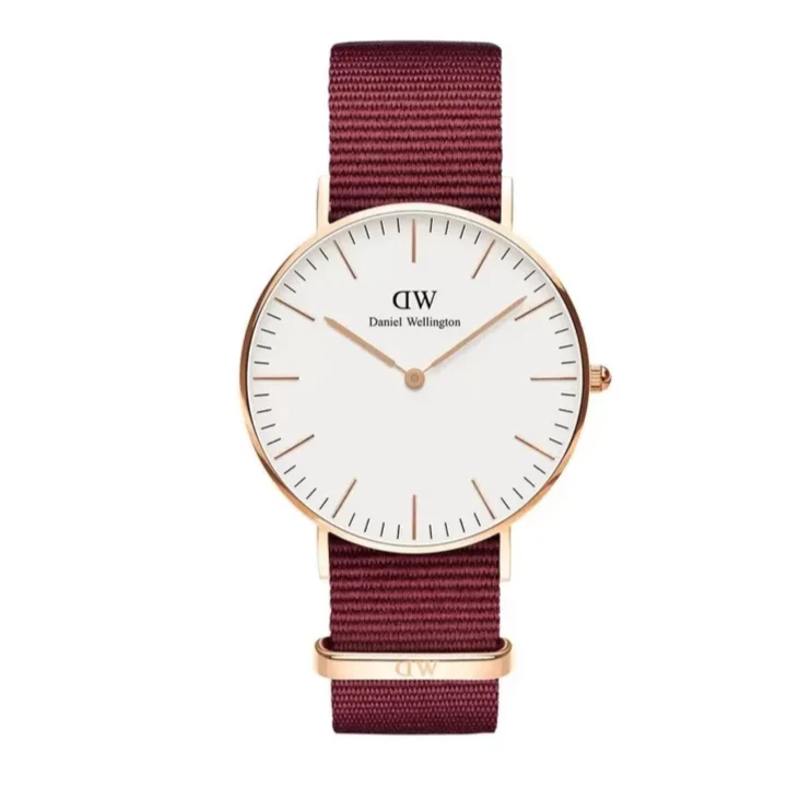 Daniel Wellington Classic Roselyn White Dial Red NATO Strap Watch For Women - DW00100271 Buy Now By Daniel Wellington